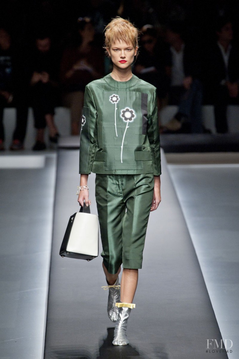 Kasia Struss featured in  the Prada fashion show for Spring/Summer 2013