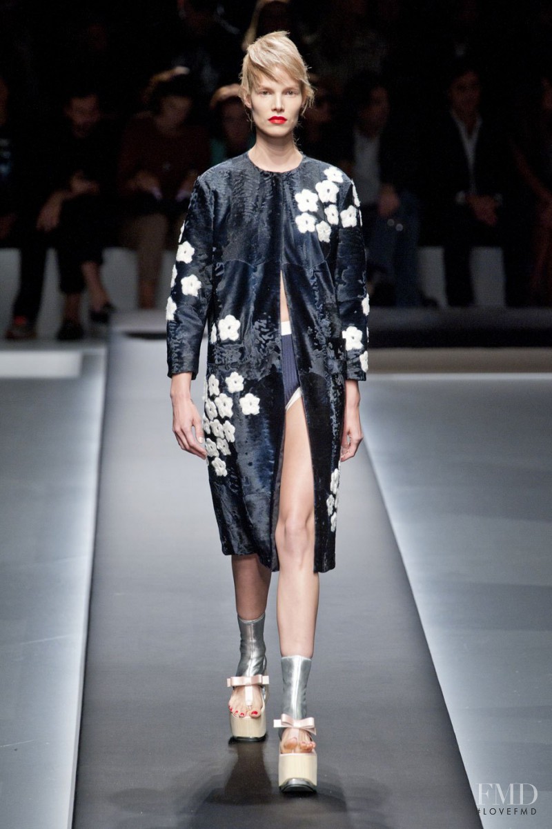 Suvi Koponen featured in  the Prada fashion show for Spring/Summer 2013