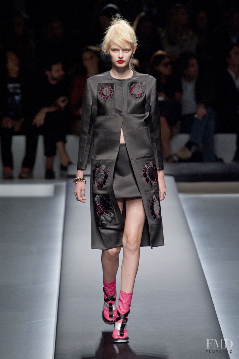 Elza Luijendijk Matiz featured in  the Prada fashion show for Spring/Summer 2013