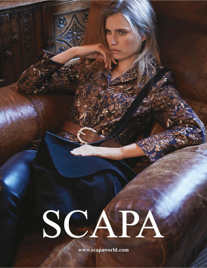 Cato van Ee featured in  the Scapa advertisement for Autumn/Winter 2017