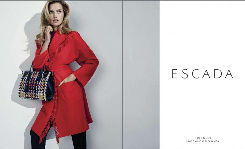 Cato van Ee featured in  the Escada advertisement for Autumn/Winter 2016