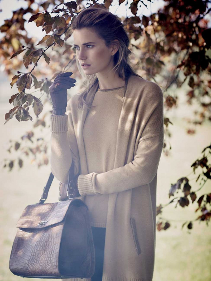 Cato van Ee featured in  the Scapa advertisement for Autumn/Winter 2016