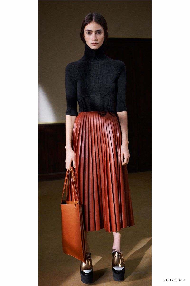 Marine Deleeuw featured in  the Celine fashion show for Pre-Fall 2013