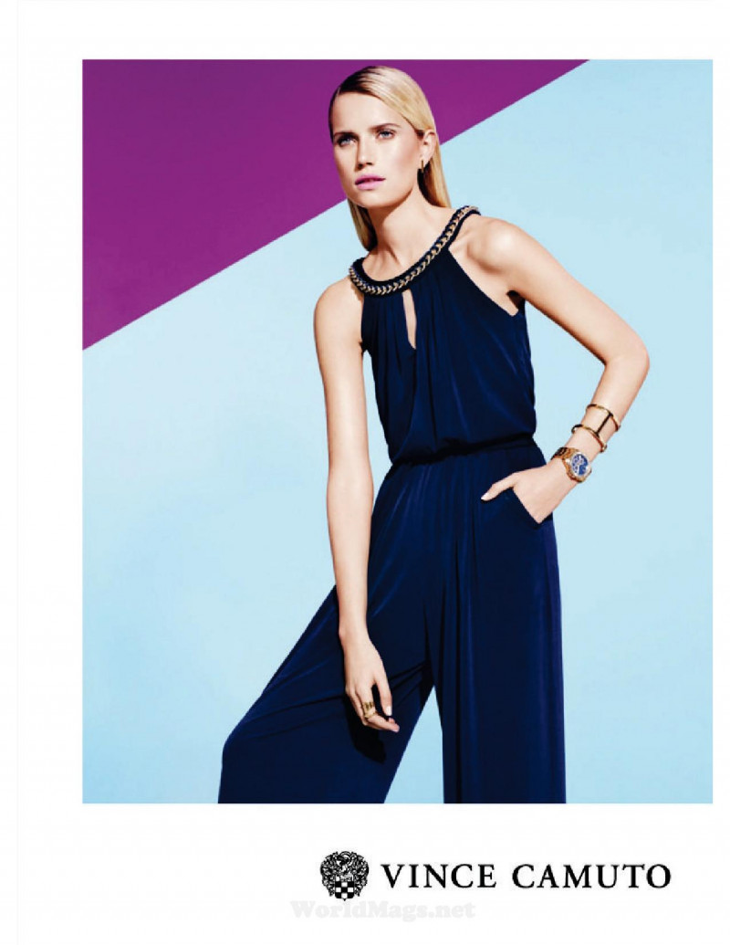 Cato van Ee featured in  the Vince Camuto advertisement for Spring/Summer 2015