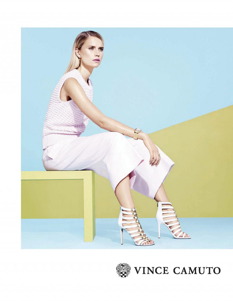 Cato van Ee featured in  the Vince Camuto advertisement for Spring/Summer 2015