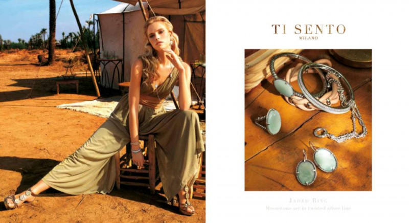 Cato van Ee featured in  the Ti Sento Milano advertisement for Spring/Summer 2012
