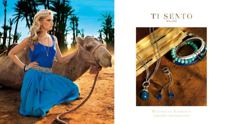 Cato van Ee featured in  the Ti Sento Milano advertisement for Spring/Summer 2012