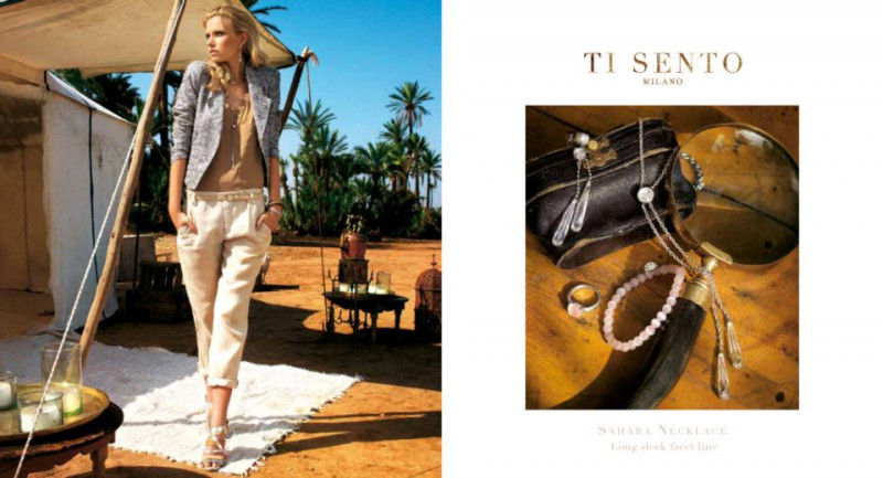 Cato van Ee featured in  the Ti Sento Milano advertisement for Spring/Summer 2012