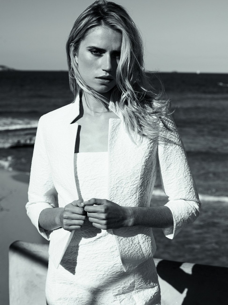 Cato van Ee featured in  the Scapa advertisement for Spring/Summer 2015