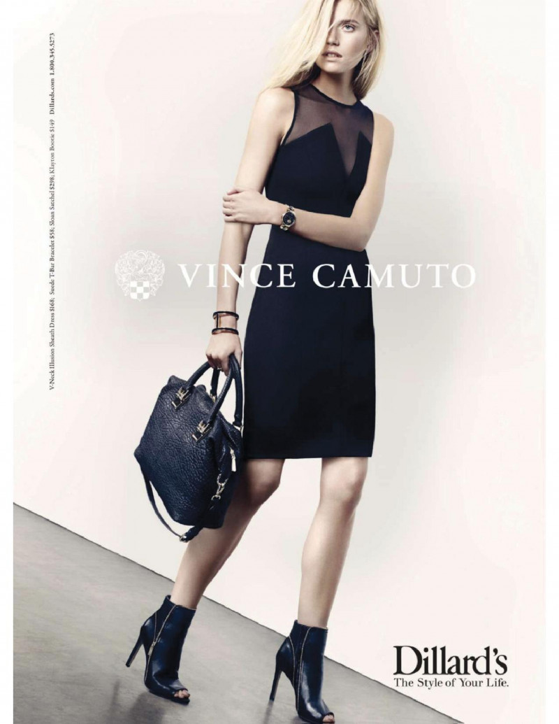 Cato van Ee featured in  the Vince Camuto advertisement for Autumn/Winter 2014