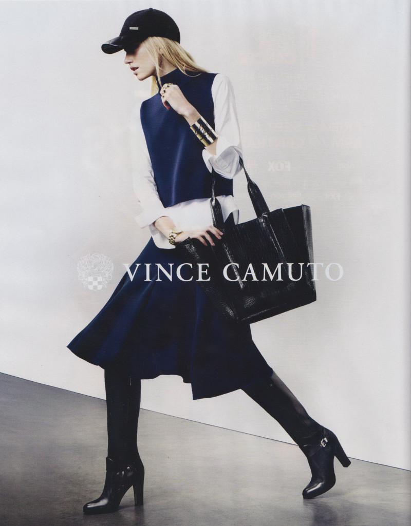 Cato van Ee featured in  the Vince Camuto advertisement for Autumn/Winter 2014