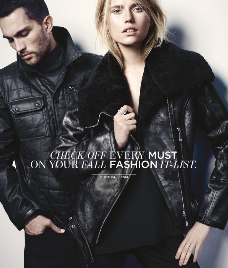 Cato van Ee featured in  the Vince Camuto advertisement for Autumn/Winter 2014