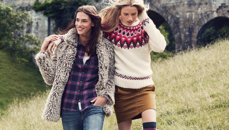 Cato van Ee featured in  the H&M The Highlands lookbook for Fall 2014