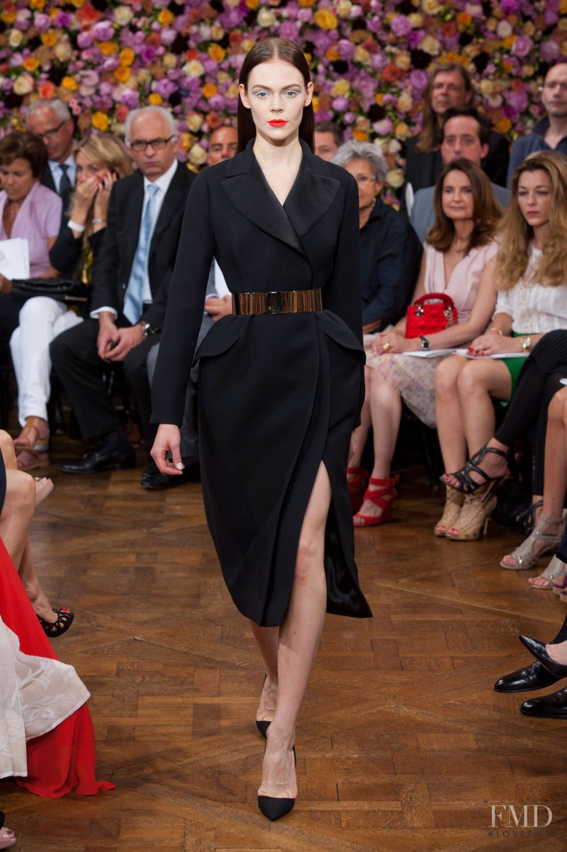 Kinga Rajzak featured in  the Christian Dior Haute Couture fashion show for Autumn/Winter 2012