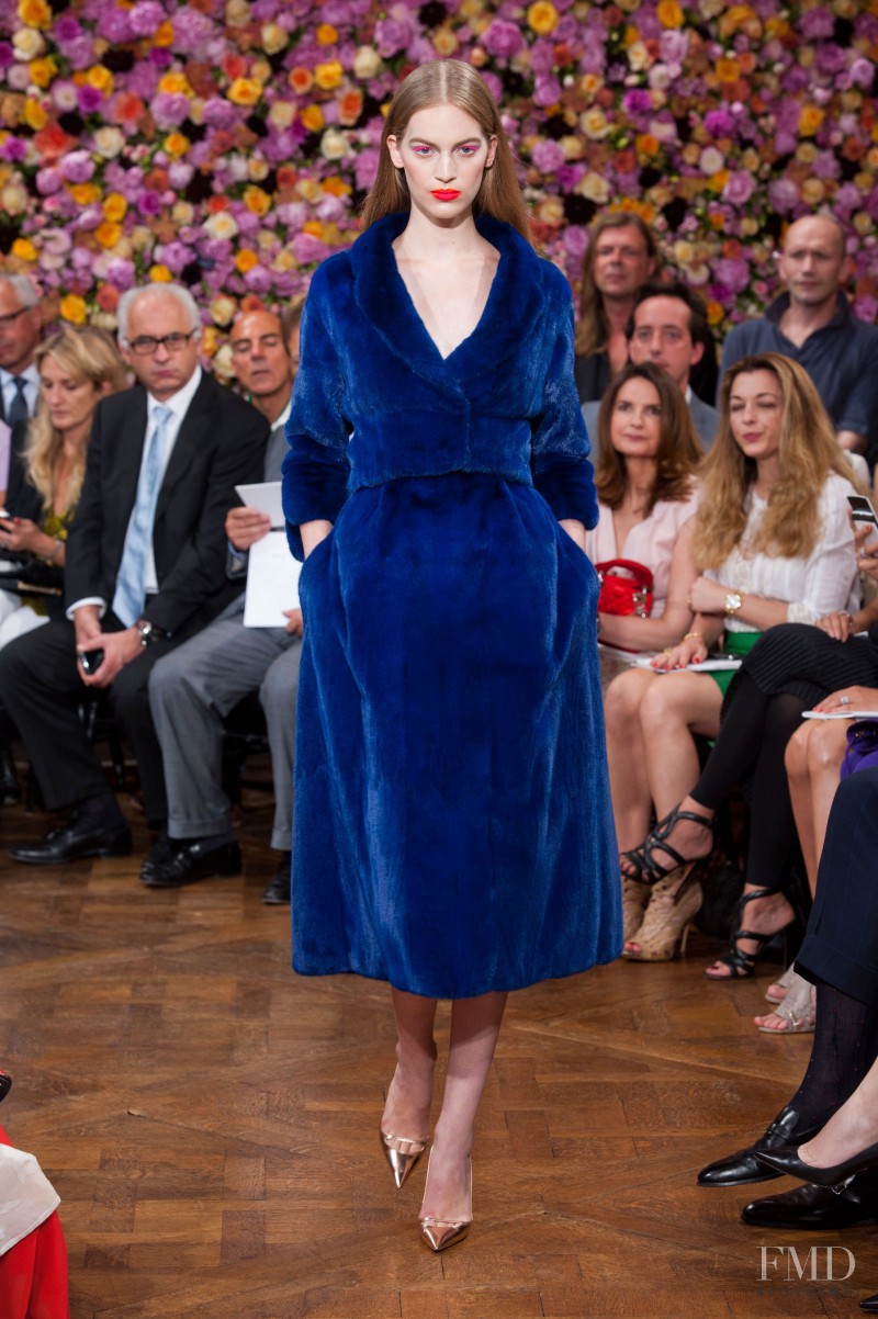 Vanessa Axente featured in  the Christian Dior Haute Couture fashion show for Autumn/Winter 2012