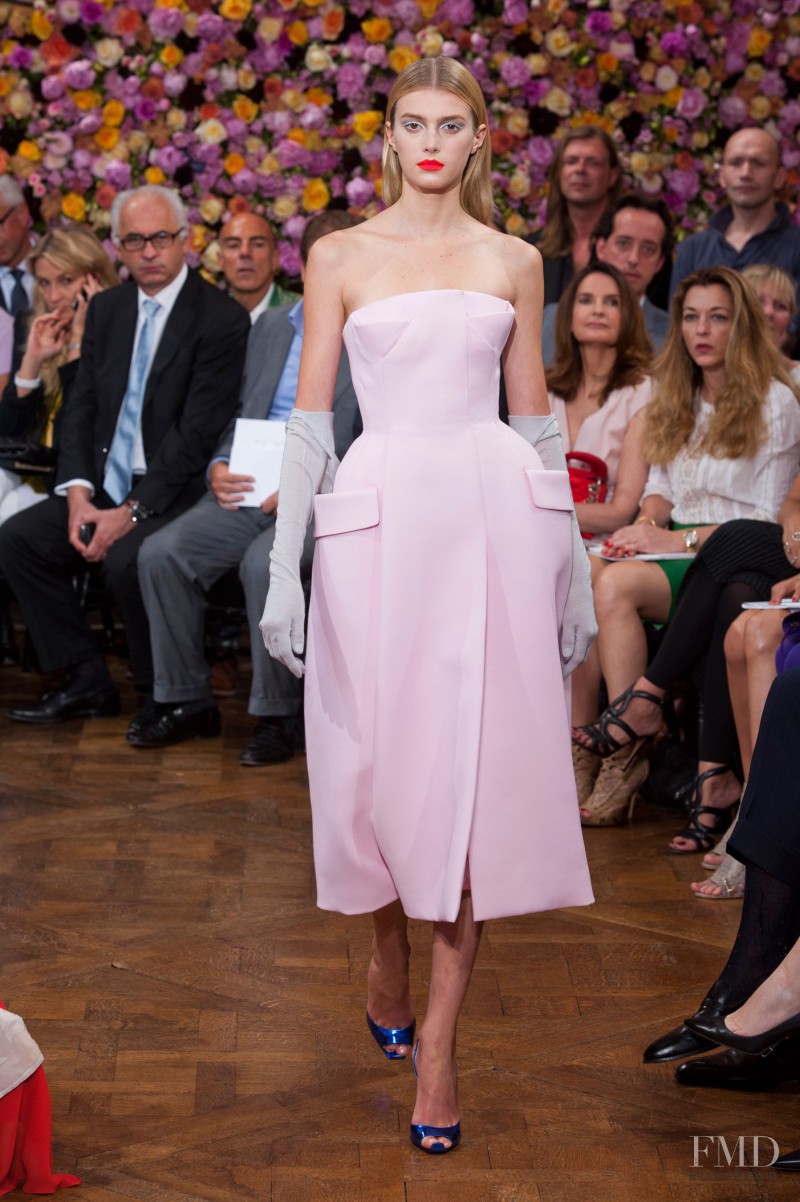 Sigrid Agren featured in  the Christian Dior Haute Couture fashion show for Autumn/Winter 2012