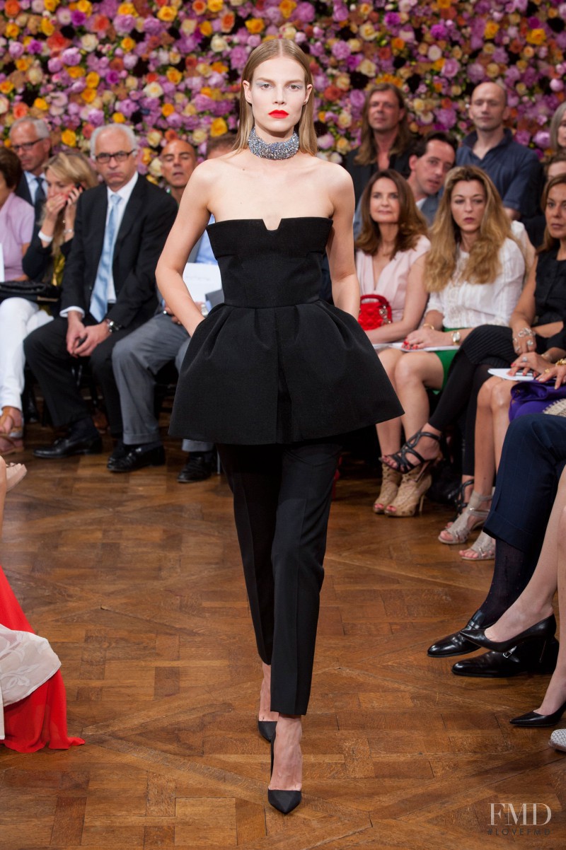 Suvi Koponen featured in  the Christian Dior Haute Couture fashion show for Autumn/Winter 2012