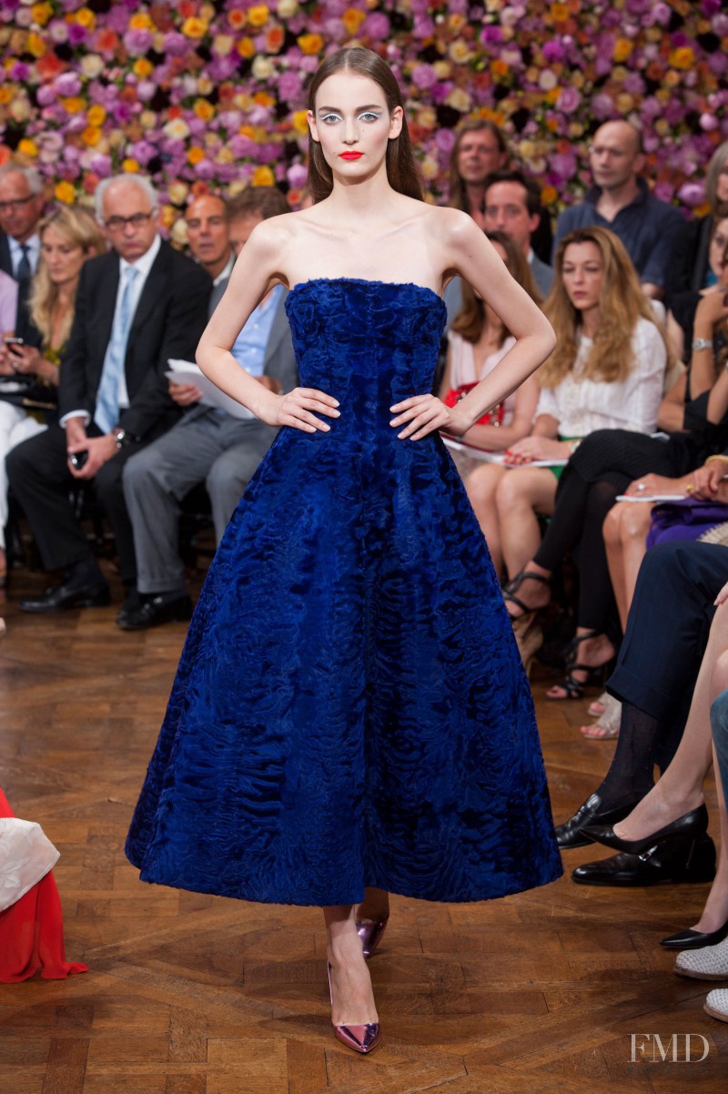 Zuzanna Bijoch featured in  the Christian Dior Haute Couture fashion show for Autumn/Winter 2012