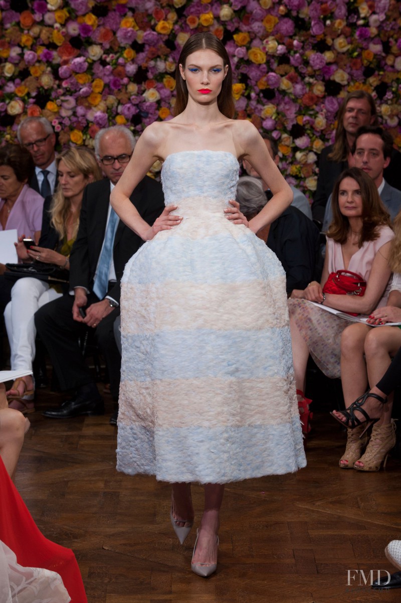 Alexandra Martynova featured in  the Christian Dior Haute Couture fashion show for Autumn/Winter 2012