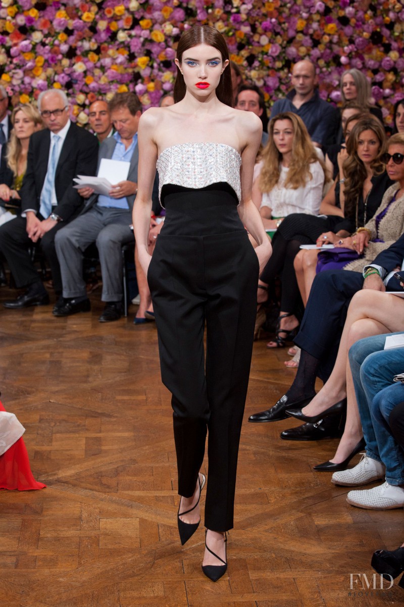 Grace Hartzel featured in  the Christian Dior Haute Couture fashion show for Autumn/Winter 2012