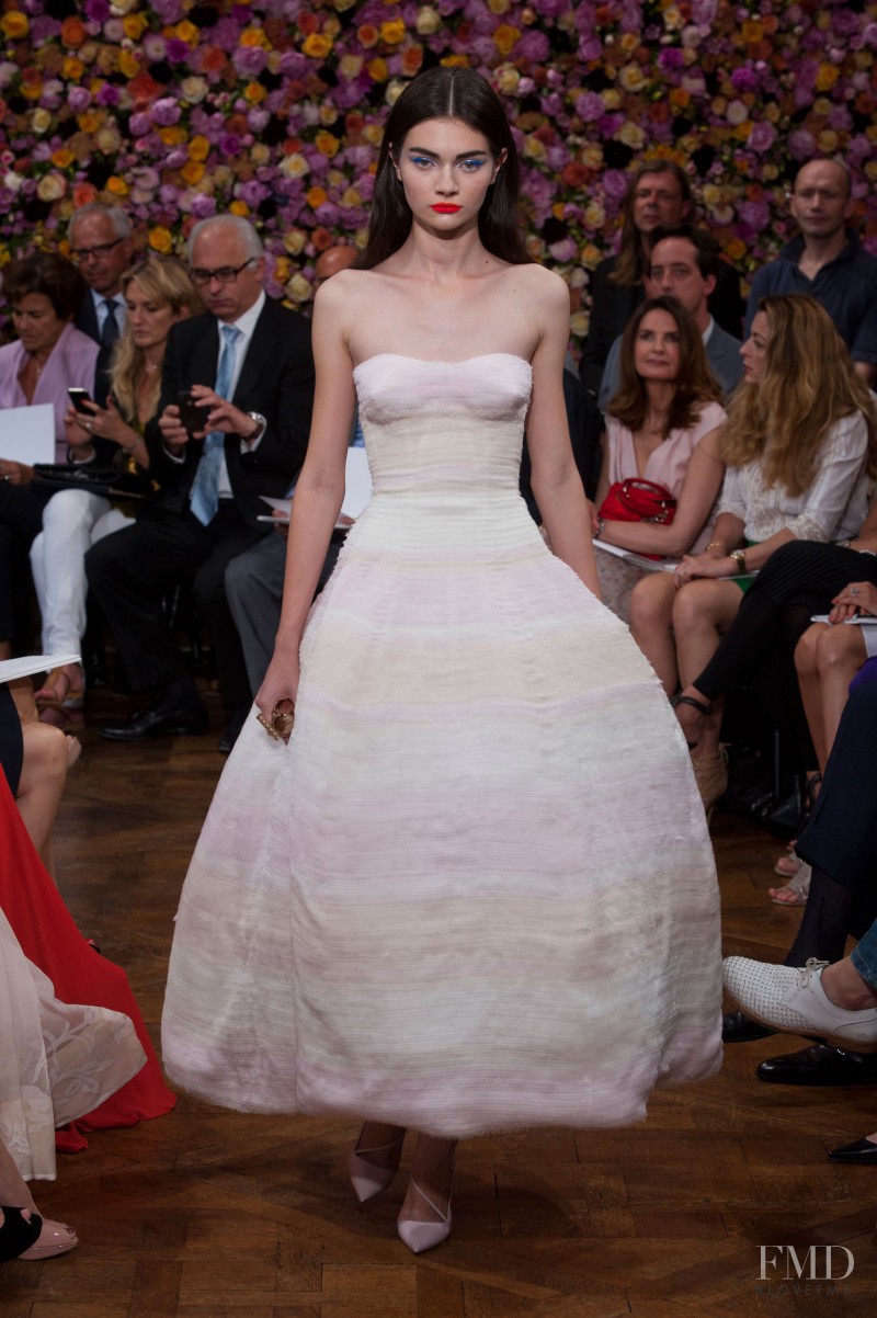 Antonina Vasylchenko featured in  the Christian Dior Haute Couture fashion show for Autumn/Winter 2012