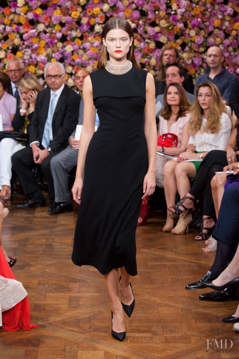 Kasia Struss featured in  the Christian Dior Haute Couture fashion show for Autumn/Winter 2012
