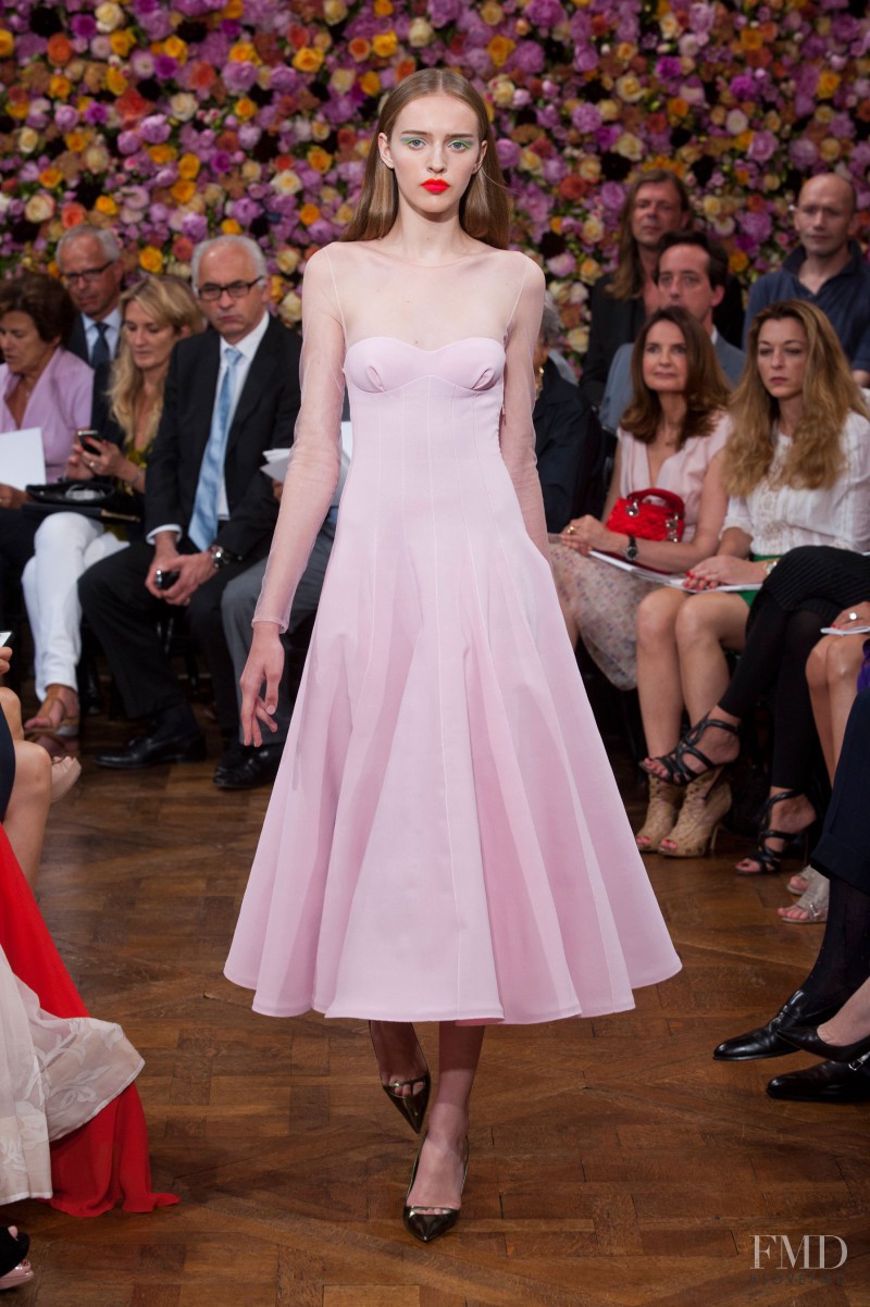Agata Rudko featured in  the Christian Dior Haute Couture fashion show for Autumn/Winter 2012