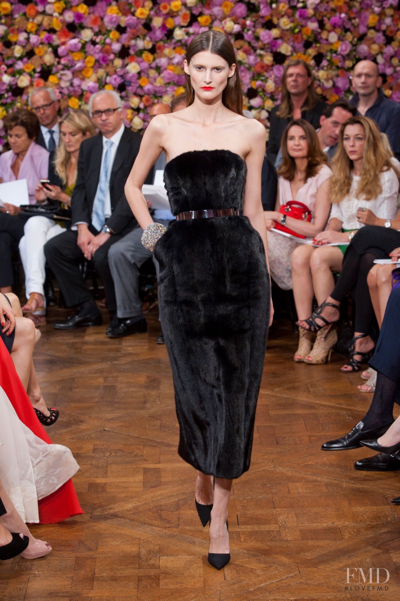 Marie Piovesan featured in  the Christian Dior Haute Couture fashion show for Autumn/Winter 2012