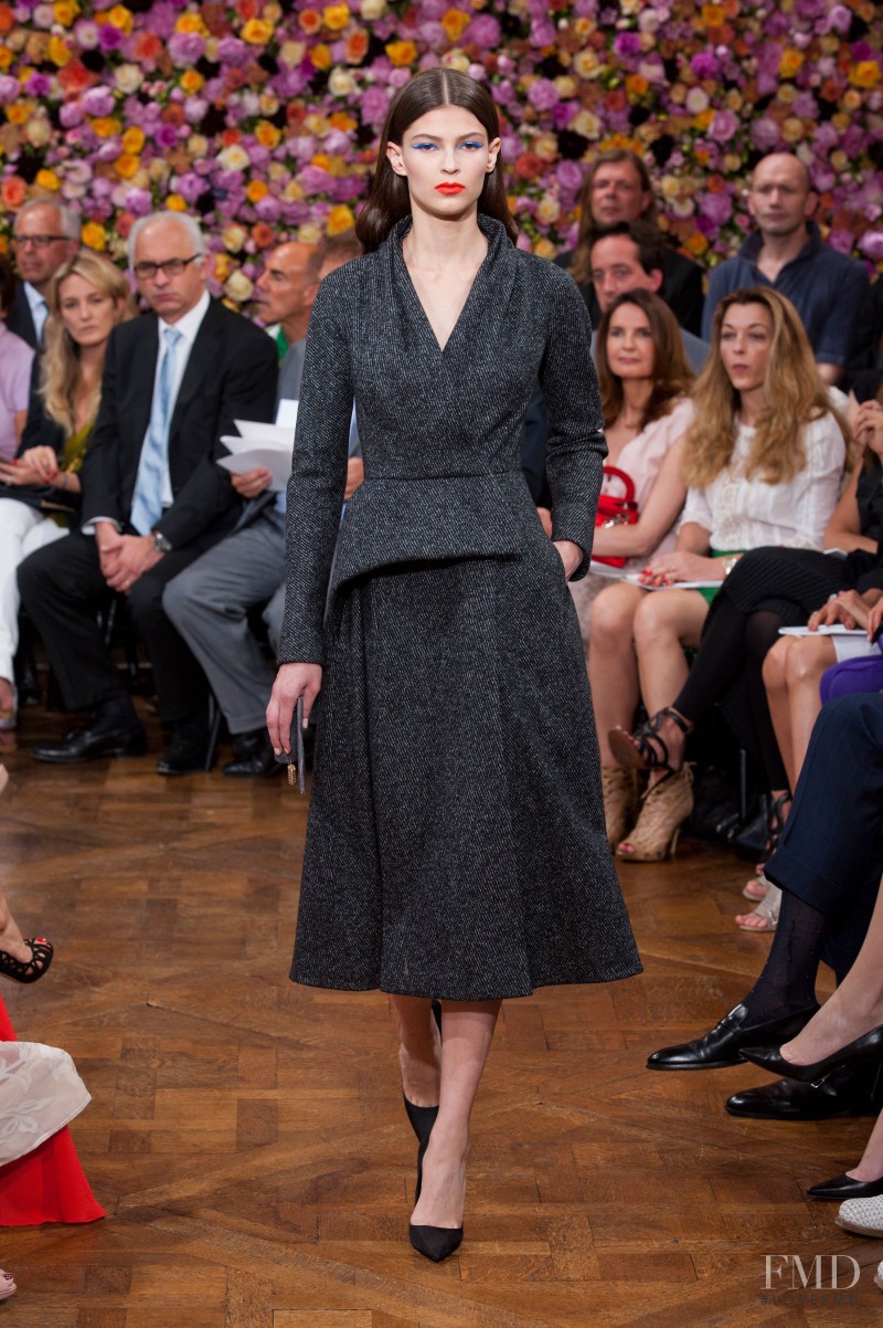 Emilia Nawarecka featured in  the Christian Dior Haute Couture fashion show for Autumn/Winter 2012