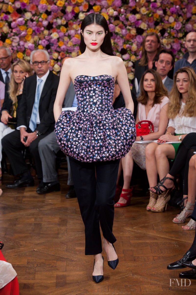 Sui He featured in  the Christian Dior Haute Couture fashion show for Autumn/Winter 2012