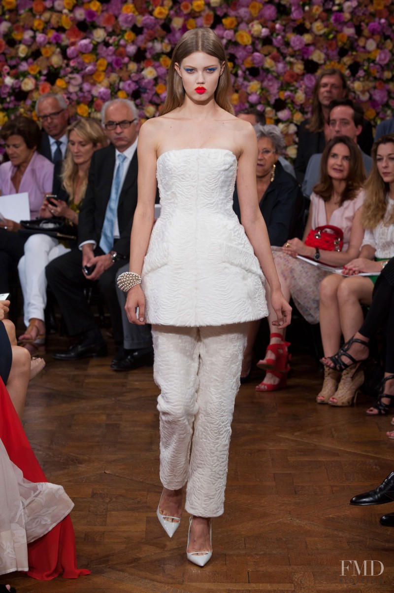 Lindsey Wixson featured in  the Christian Dior Haute Couture fashion show for Autumn/Winter 2012