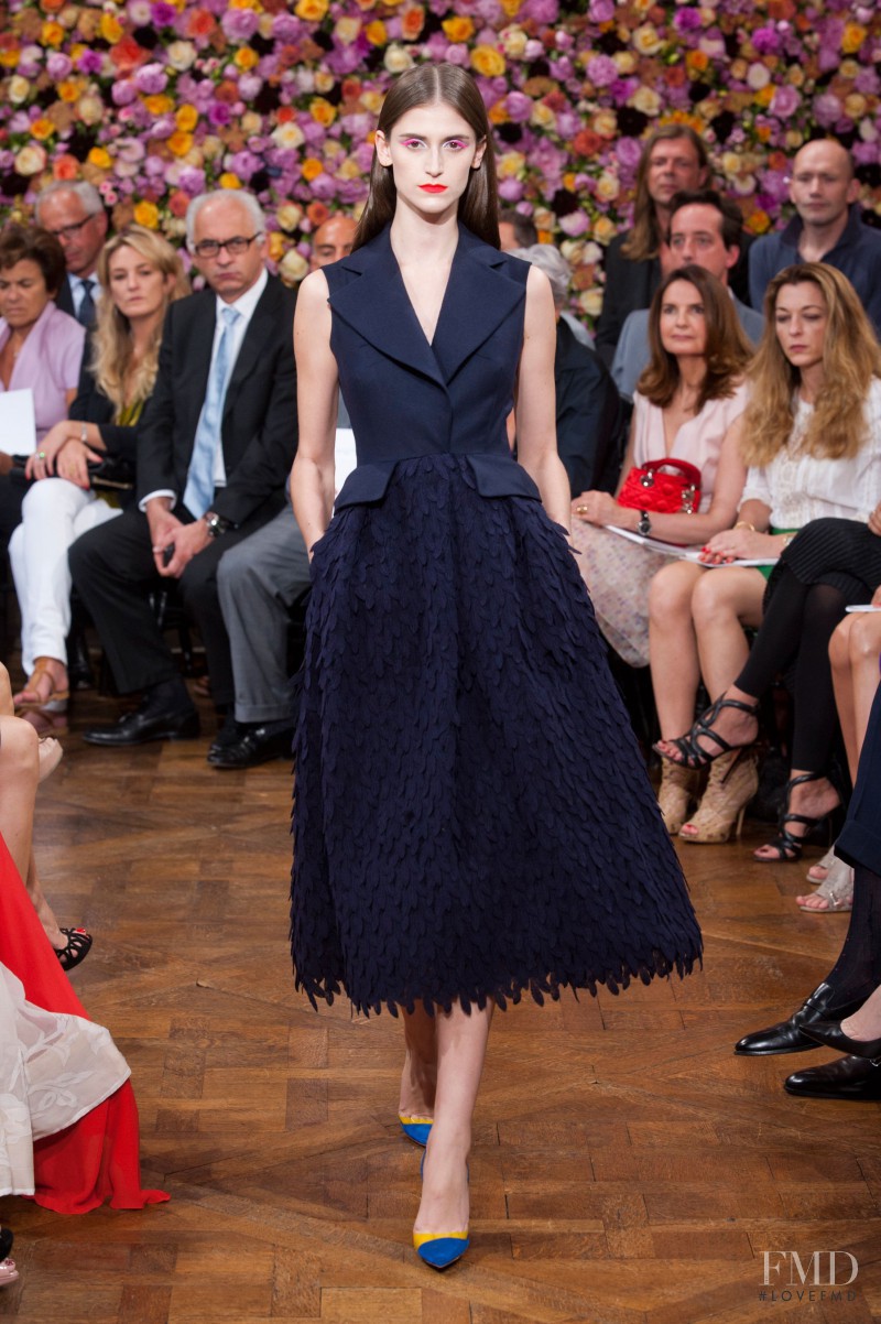 Daiane Conterato featured in  the Christian Dior Haute Couture fashion show for Autumn/Winter 2012