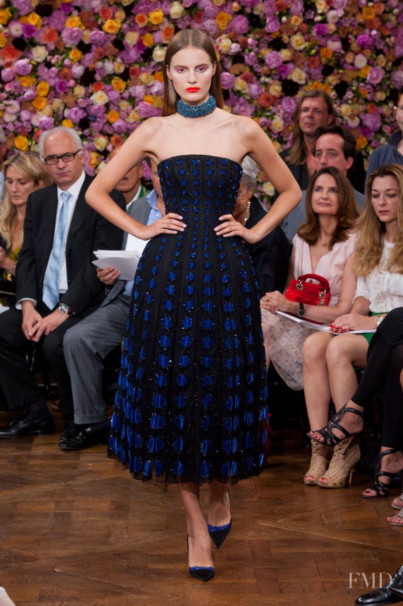 Tilda Lindstam featured in  the Christian Dior Haute Couture fashion show for Autumn/Winter 2012
