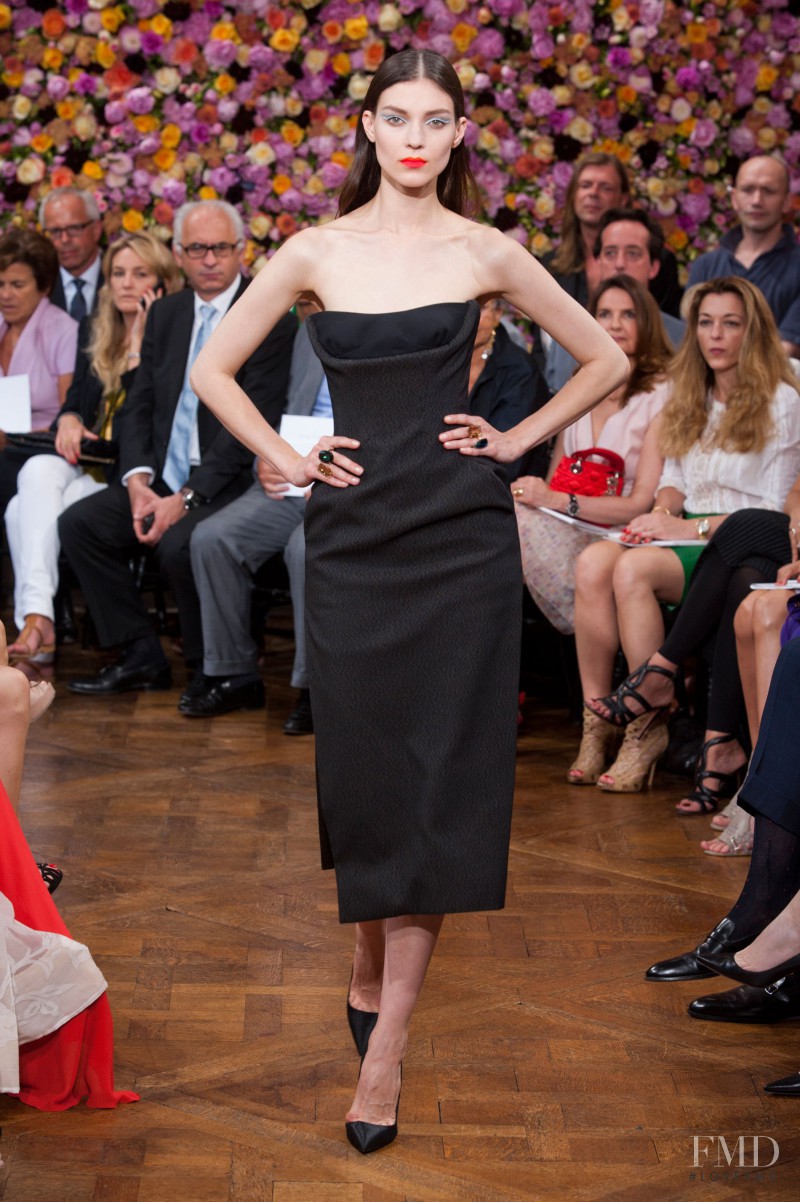 Kati Nescher featured in  the Christian Dior Haute Couture fashion show for Autumn/Winter 2012