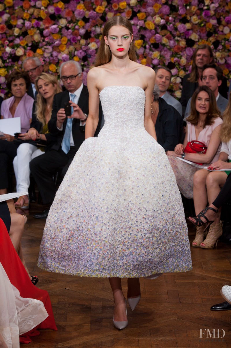 Esther Heesch featured in  the Christian Dior Haute Couture fashion show for Autumn/Winter 2012