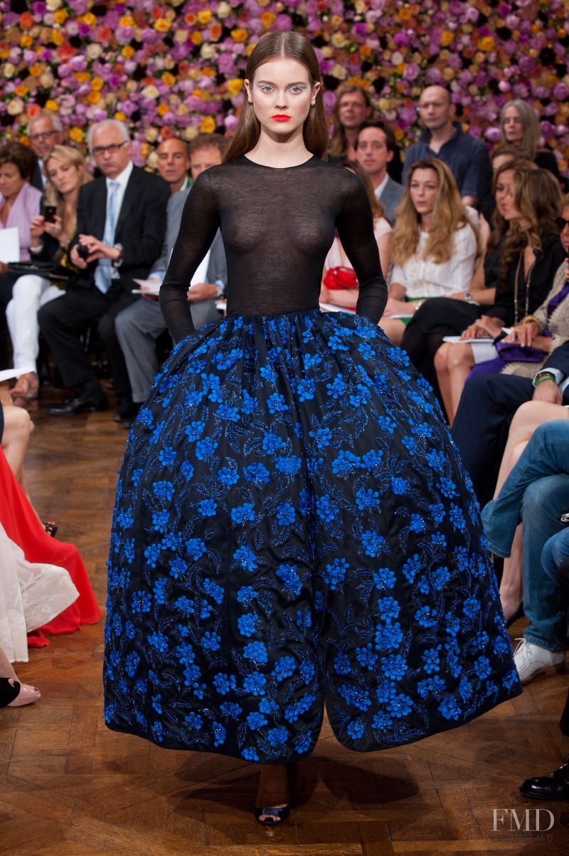 Monika Jagaciak featured in  the Christian Dior Haute Couture fashion show for Autumn/Winter 2012