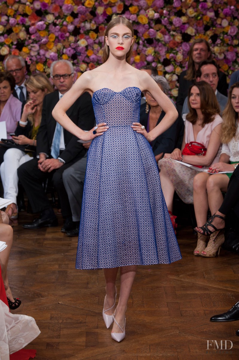 Hedvig Palm featured in  the Christian Dior Haute Couture fashion show for Autumn/Winter 2012