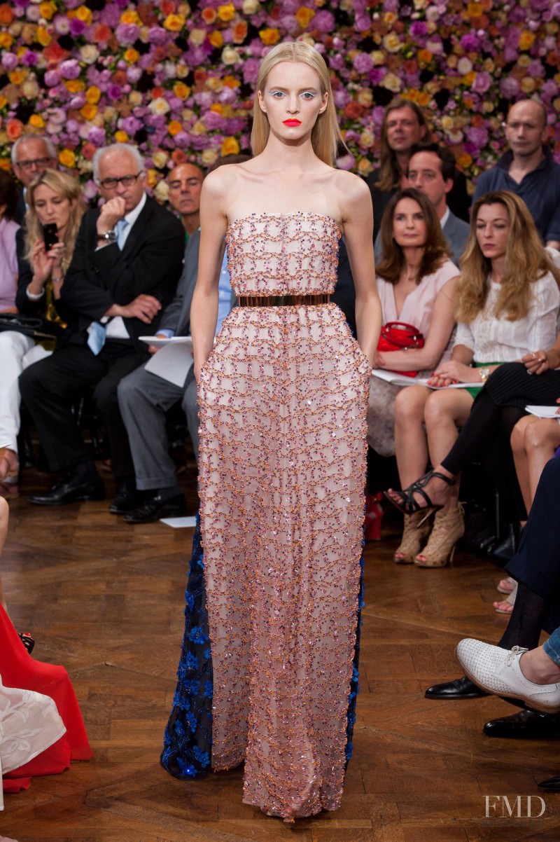 Daria Strokous featured in  the Christian Dior Haute Couture fashion show for Autumn/Winter 2012