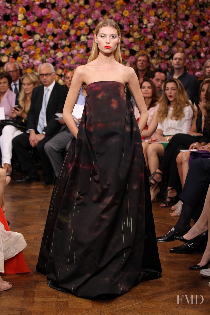 Vika Falileeva featured in  the Christian Dior Haute Couture fashion show for Autumn/Winter 2012
