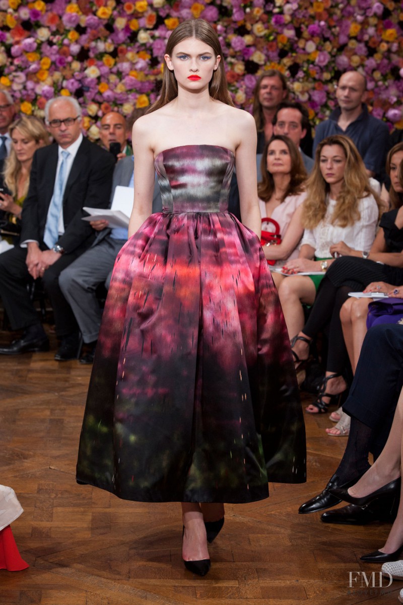 Lara Mullen featured in  the Christian Dior Haute Couture fashion show for Autumn/Winter 2012
