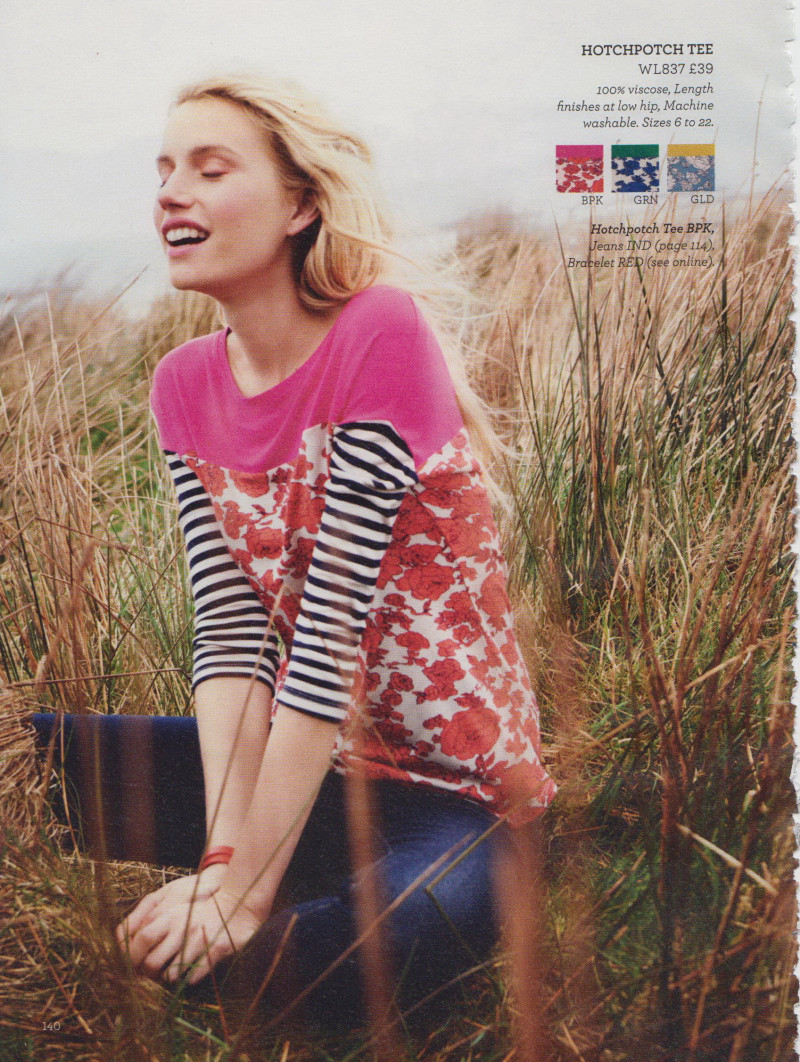 Cato van Ee featured in  the Boden catalogue for Fall 2014