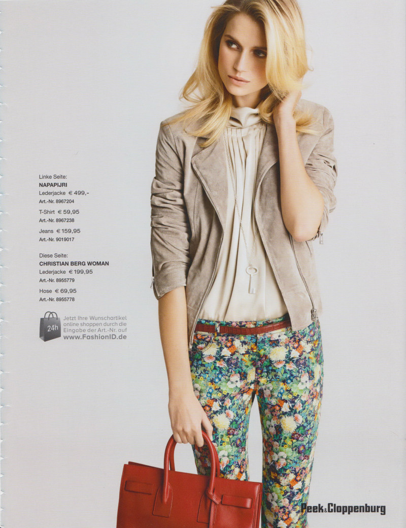 Cato van Ee featured in  the Peek & Cloppenburg (RETAILER) lookbook for Spring 2014