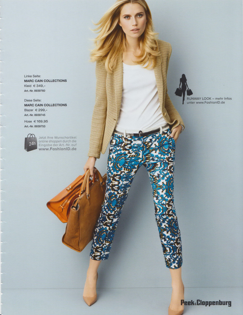 Cato van Ee featured in  the Peek & Cloppenburg (RETAILER) lookbook for Spring 2014