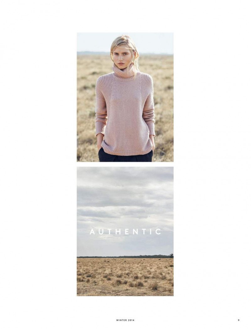 Cato van Ee featured in  the Country Road advertisement for Autumn/Winter 2014
