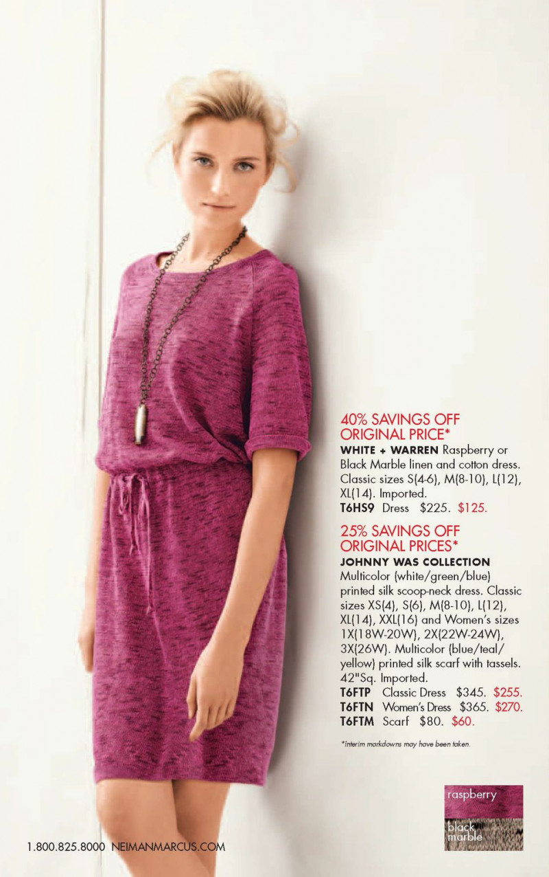 Cato van Ee featured in  the Neiman Marcus lookbook for Spring 2013