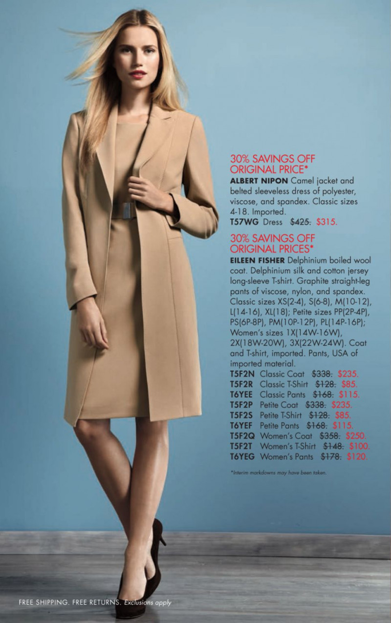 Cato van Ee featured in  the Neiman Marcus lookbook for Spring 2013