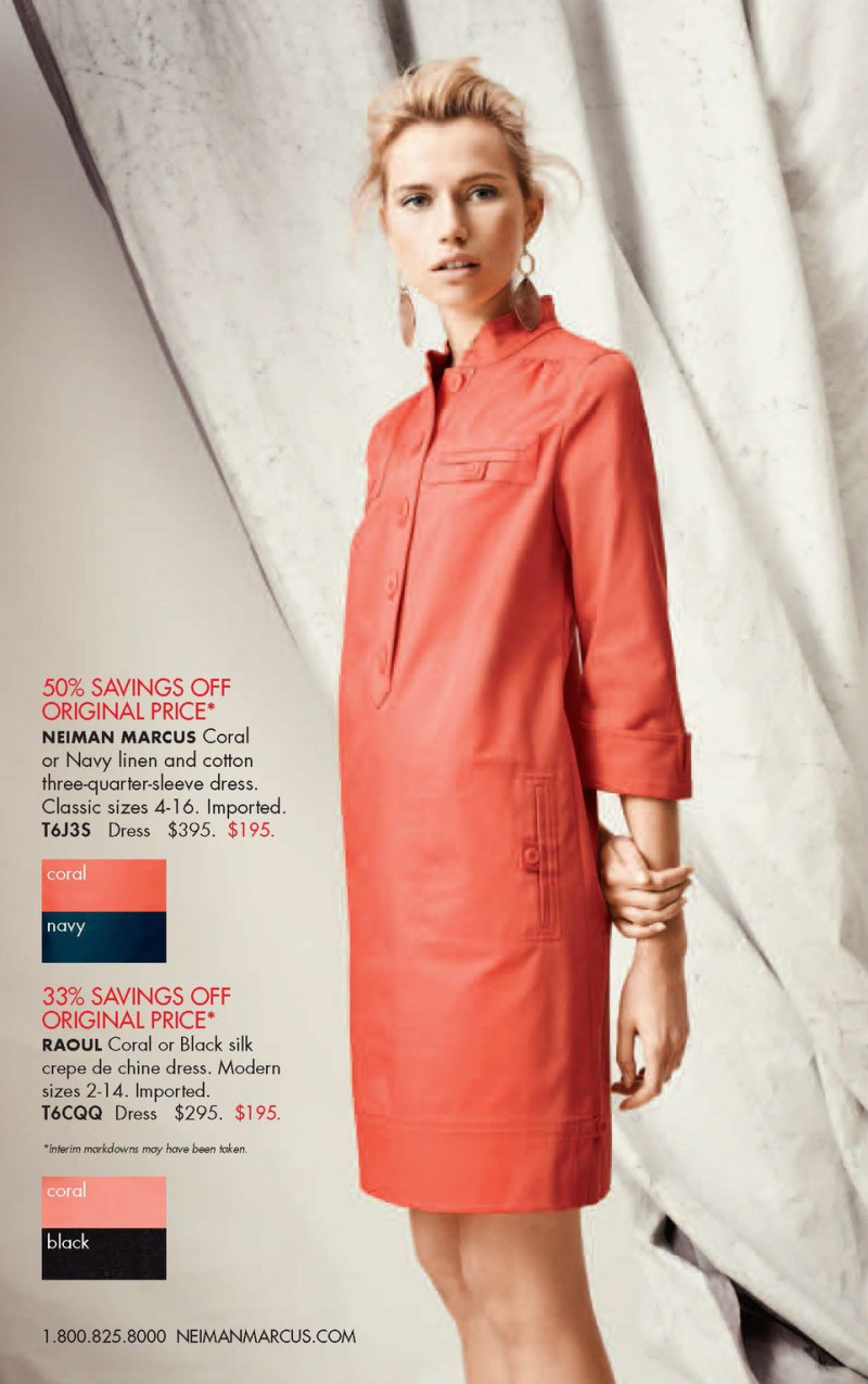 Cato van Ee featured in  the Neiman Marcus lookbook for Spring 2013