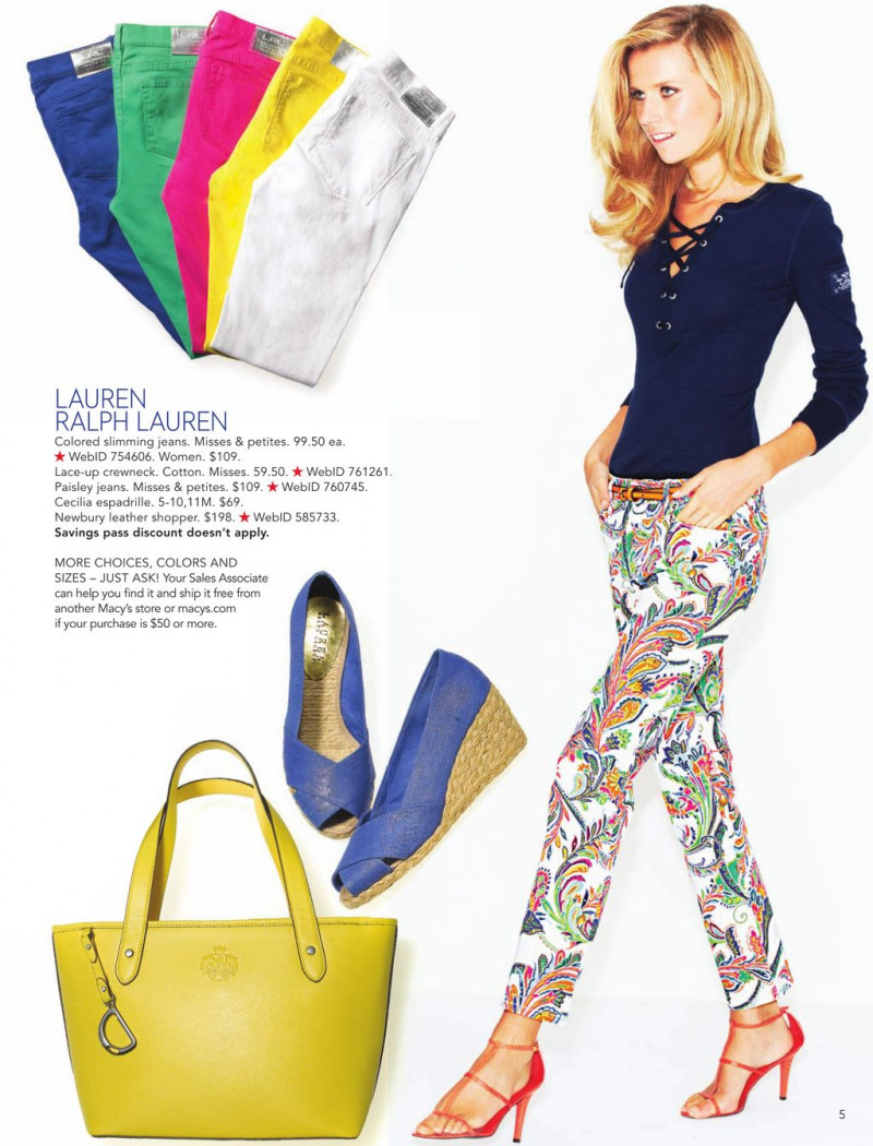 Cato van Ee featured in  the Macy\'s catalogue for Spring/Summer 2013