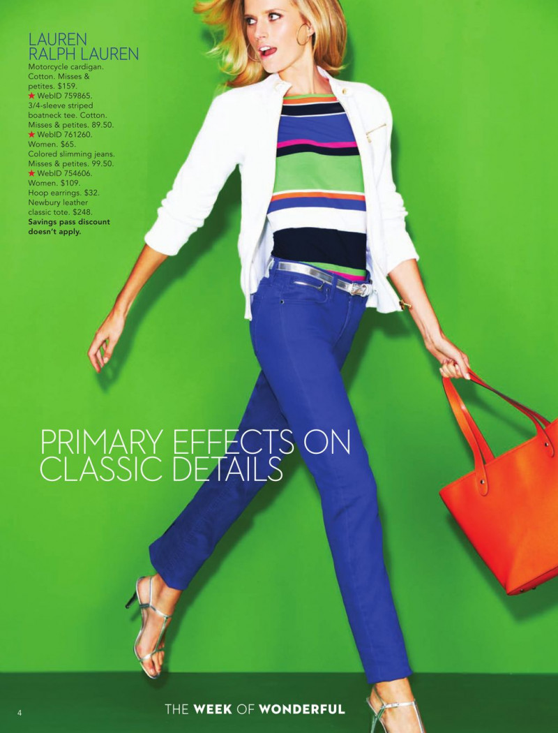 Cato van Ee featured in  the Macy\'s catalogue for Spring/Summer 2013