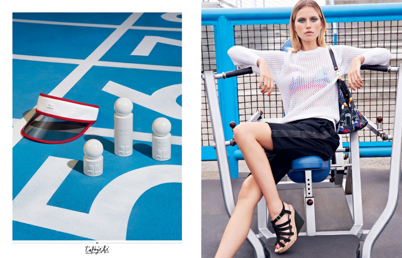 Cato van Ee featured in  the Galeries Lafayette advertisement for Spring/Summer 2013